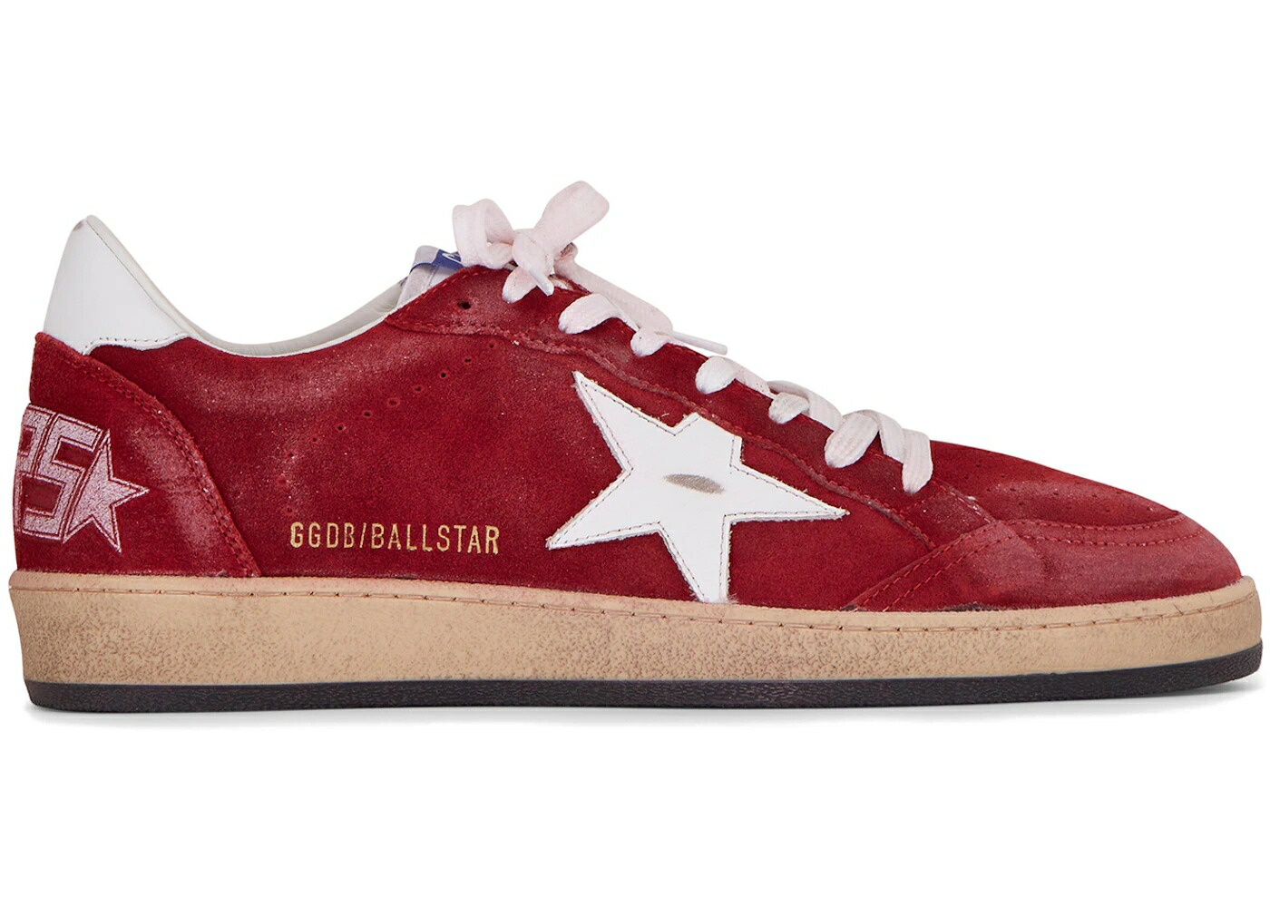 ゴールデングース 赤 レッド 白色 ホワイト スニーカー メンズ GOLDEN GOOSE GOLDEN GOOSE BALL STAR DARK RED / DARK RED WHITE