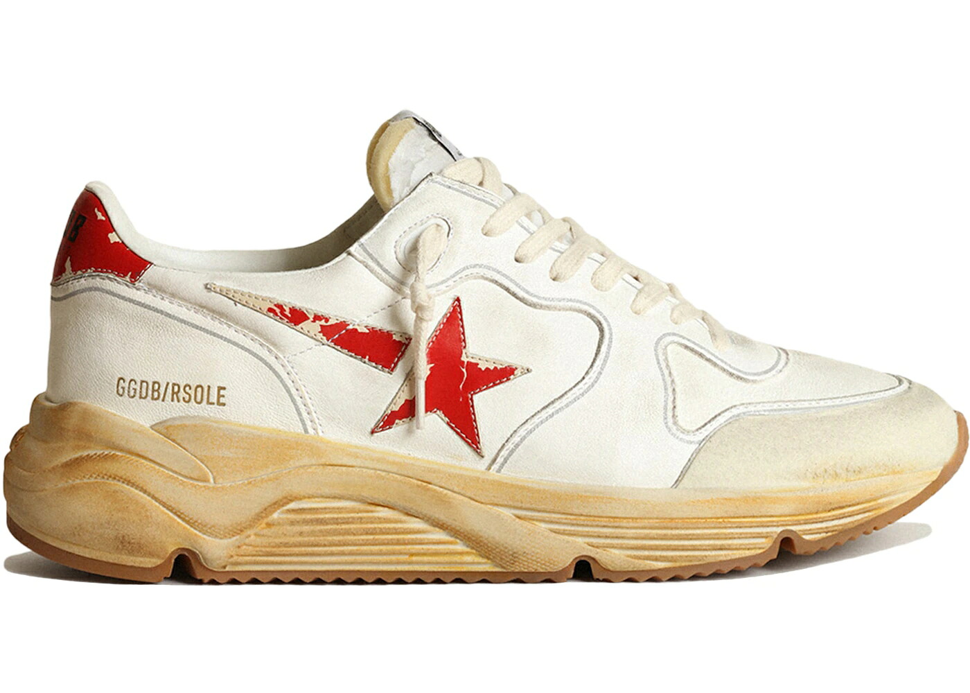 ゴールデングース 白いこと 白いこと 赤 赤いこと スニーカー メンズ GOLDEN GOOSE GOLDEN GOOSE RUNNING SOLE WHITE RED / WHITE RED メンズ靴-靴