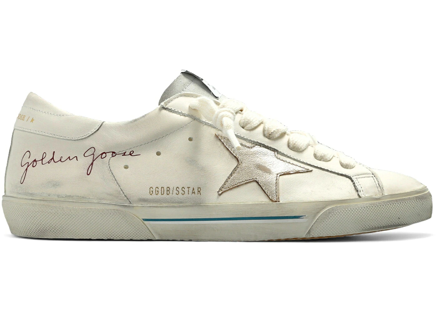 ゴールデングース 白いこと 白いこと プラチナム スニーカー メンズ GOLDEN GOOSE GOLDEN GOOSE SUPER-STAR WHITE PLATINUM / WHITE PLATINUM