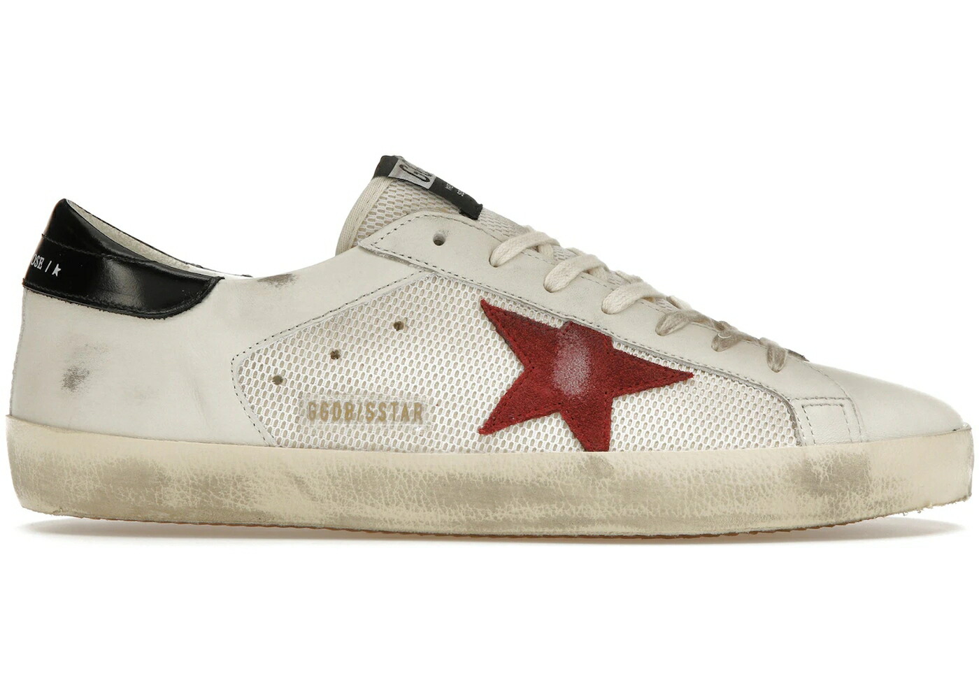 ゴールデングース 白色 ホワイト 赤 レッド 黒色 ブラック スニーカー メンズ GOLDEN GOOSE GOLDEN GOOSE SUPER-STAR WHITE RED BLACK / WHITE RED BLACK 121,800円