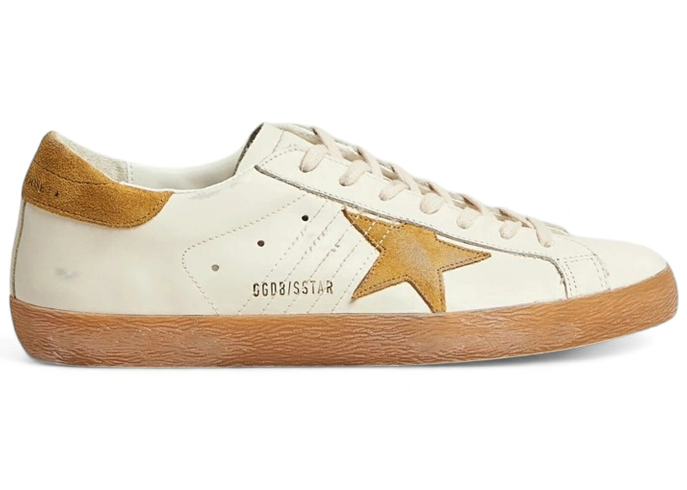 ゴールデングース 白色 ホワイト スニーカー メンズ GOLDEN GOOSE GOLDEN GOOSE SUPER-STAR WHITE OCRA GUM / WHITE OCRA