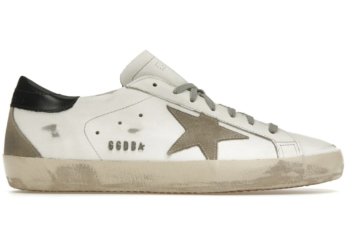 ゴールデングース 白色 ホワイト 黒色 ブラック スニーカー メンズ GOLDEN GOOSE GOLDEN GOOSE SUPER-STAR WHITE BLACK / WHITE ICE BLACK