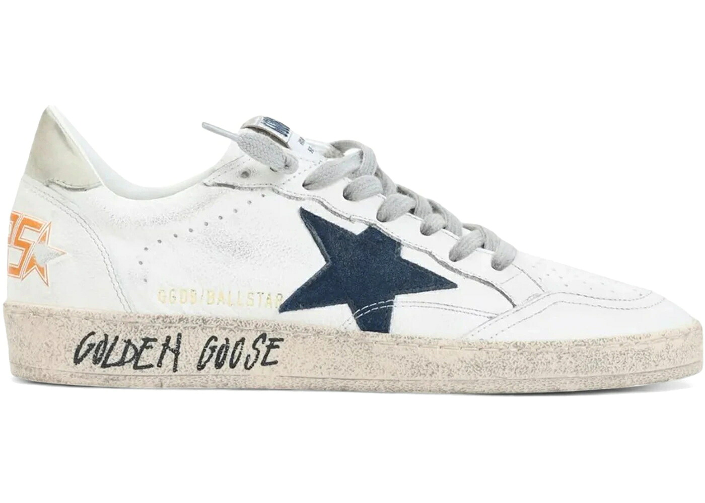 ゴールデングース 白いこと 白いこと 青味 青み スニーカー メンズ GOLDEN GOOSE GOLDEN GOOSE BALL STAR WHITE BLUE ICE / WHITE BLUE ICE