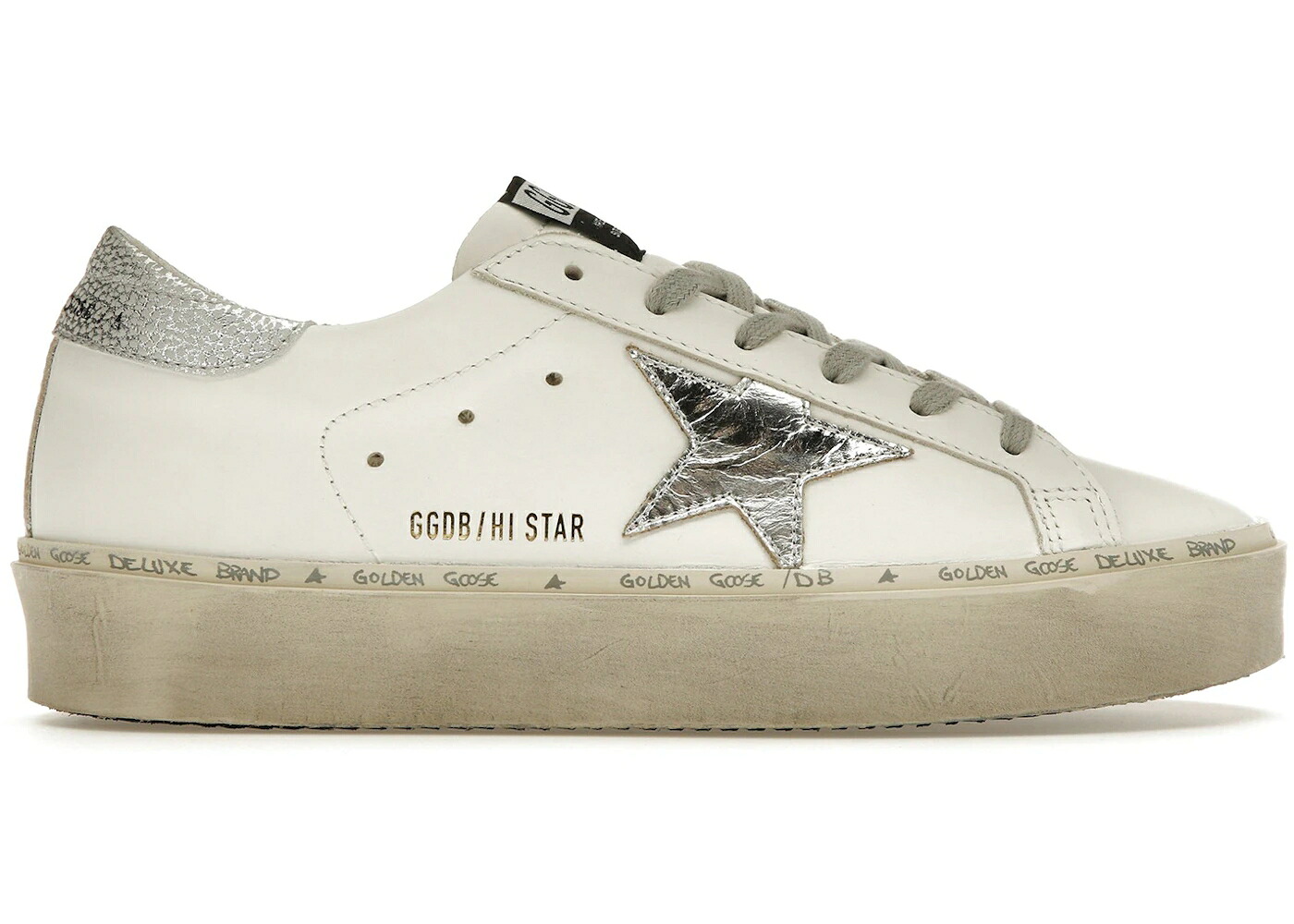 ゴールデングース 白いこと 白いこと しろがね色 しろがね色 WOMEN\u0027S スニーカー レディース GOLDEN GOOSE GOLDEN GOOSE HI STAR WHITE SILVER (WOMEN\u0027S) / WHITE SILVER