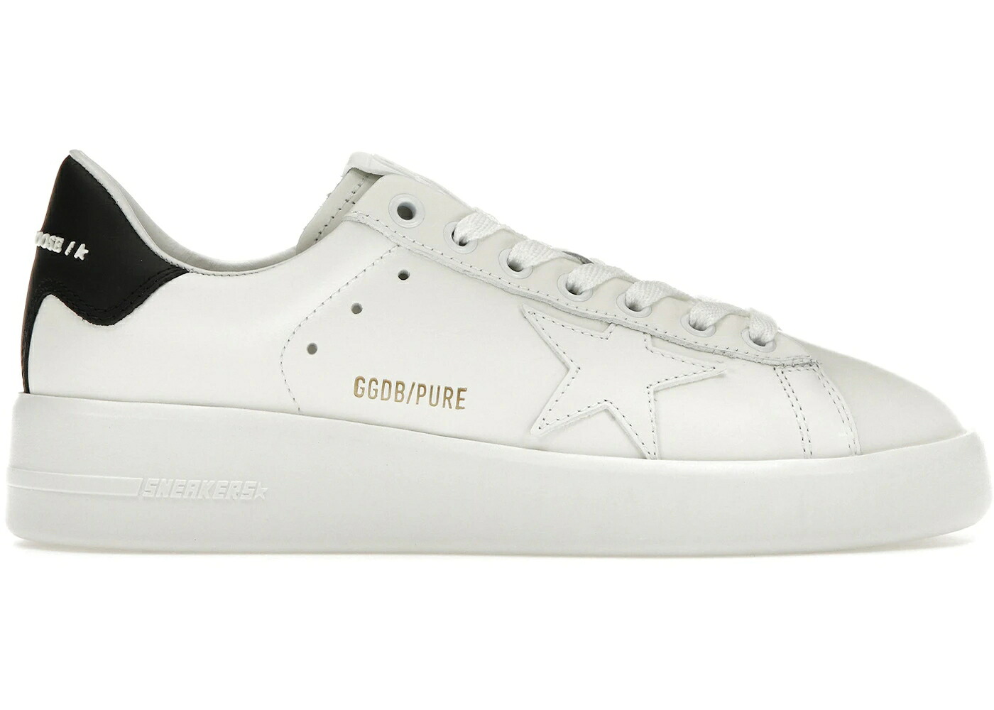 ゴールデングース 白いこと 白いこと 黒いこと 黒いこと WOMEN\u0027S スニーカー レディース GOLDEN GOOSE GOLDEN GOOSE PURESTAR WHITE BLACK (WOMEN\u0027S) / WHITE BLACK