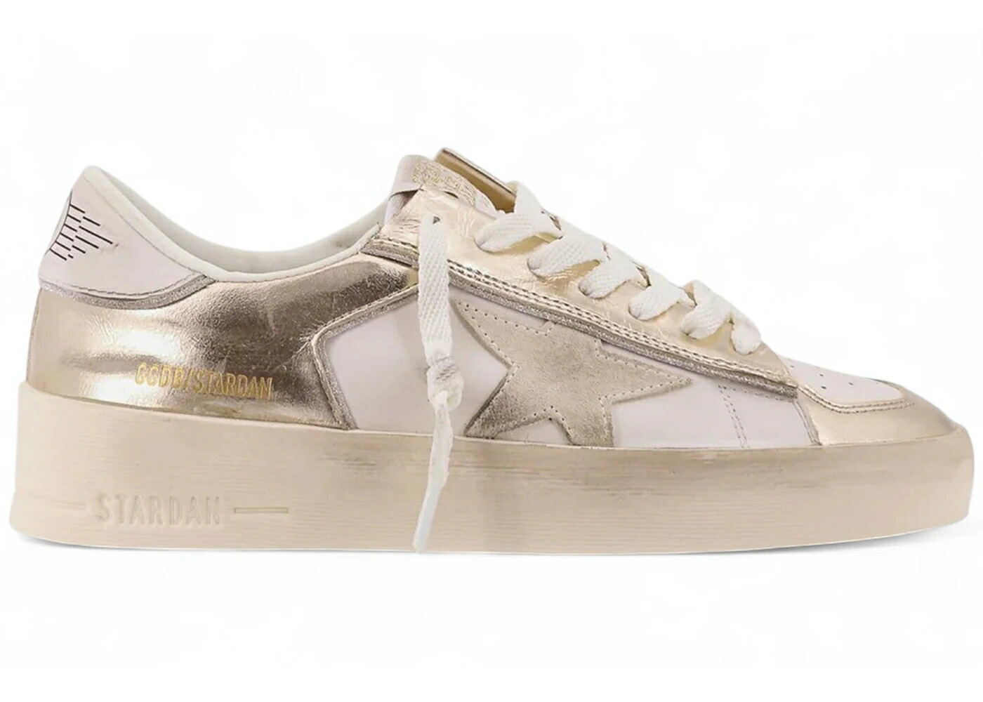 ゴールデングース 白いこと 白いこと ゴールド WOMEN\u0027S スニーカー レディース GOLDEN GOOSE GOLDEN GOOSE STARDAN WHITE METALLIC GOLD (WOMEN\u0027S) / WHITE METALLIC GOLD