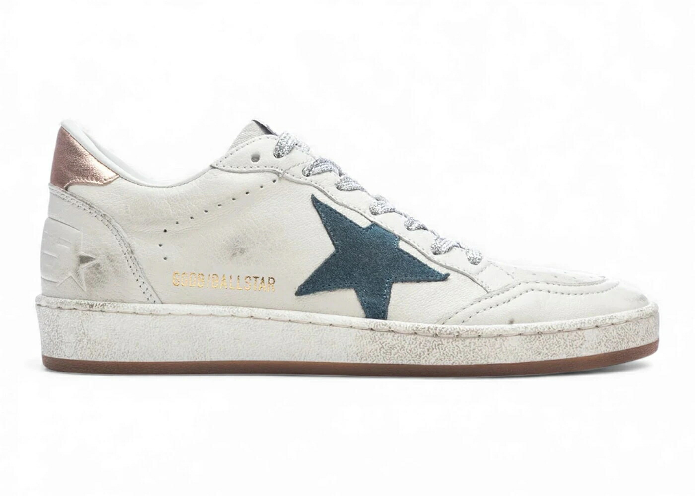 ゴールデングース 白いこと 白いこと 青味 青み WOMEN\u0027S スニーカー レディース GOLDEN GOOSE GOLDEN GOOSE BALL-STAR LOW WHITE NAPPA SMOKE BLUE STAR (WOMEN\u0027S) / WHITE NAPPA SMOKE BLUE PEACH