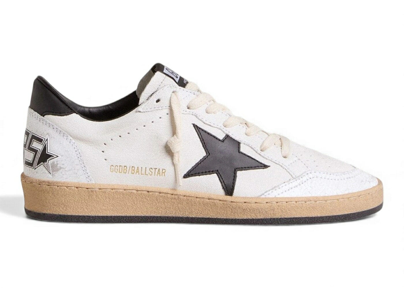 ゴールデングース 白色 ホワイト 黒色 ブラック WOMEN'S スニーカー レディース GOLDEN GOOSE GOLDEN GOOSE BALL-STAR LOW WHITE NAPPA BLACK STAR (WOMEN'S) / WHITE NAPPA BLACK BLACK