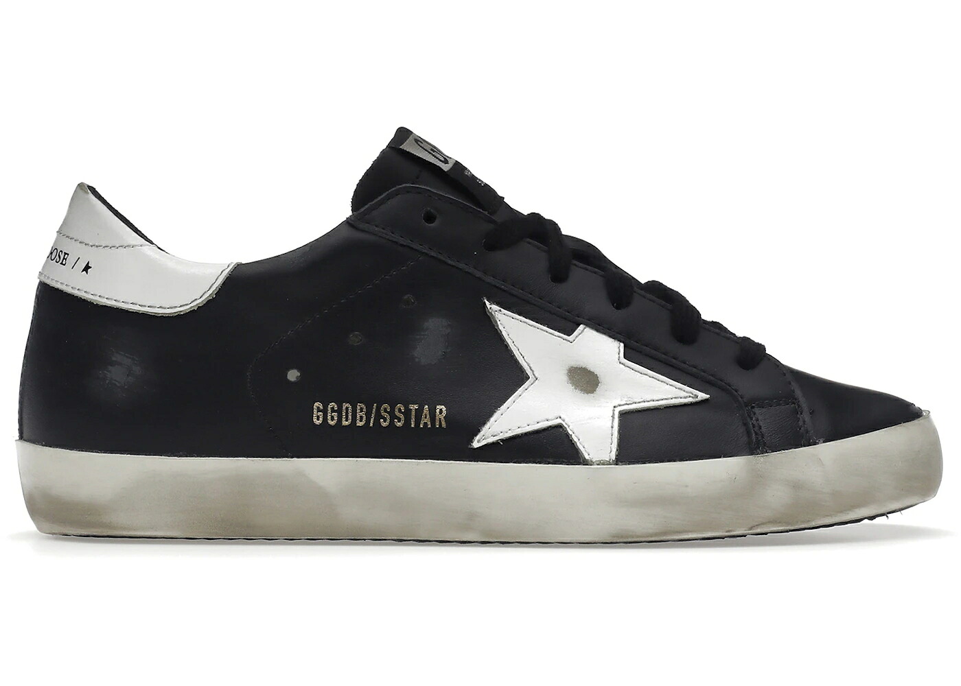 ゴールデングース 黒いこと 黒いこと 白いこと 白いこと なめし革 WOMEN\u0027S スニーカー レディース GOLDEN GOOSE GOLDEN GOOSE SUPER-STAR BLACK WHITE LEATHER (WOMEN\u0027S) / BLACK WHITE