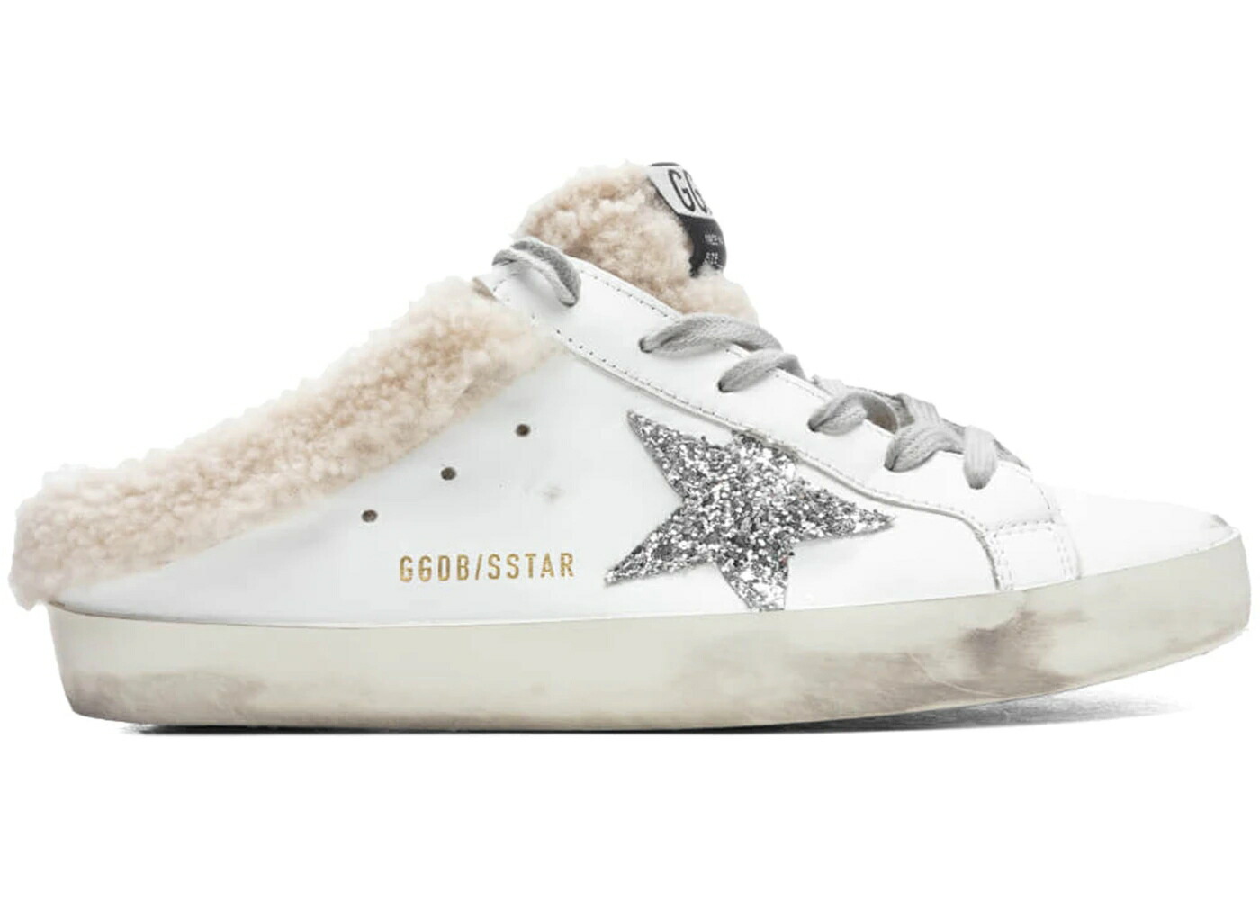 ゴールデングース 白色 ホワイト 銀色 シルバー ベージュ WOMEN'S スニーカー レディース GOLDEN GOOSE GOLDEN GOOSE SUPER-STAR SABOT WHITE SILVER BEIGE (WOMEN'S) / WHITE SILVER BEIGE