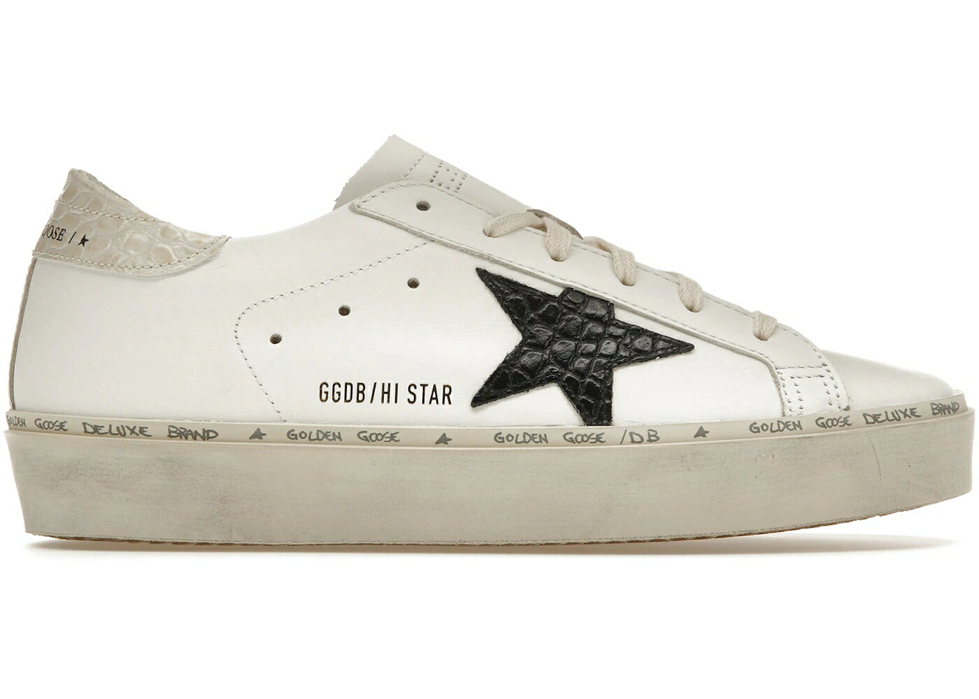 ゴールデングース 白いこと 白いこと 黒いこと 黒いこと WOMEN\u0027S スニーカー レディース GOLDEN GOOSE GOLDEN GOOSE HI STAR WHITE BLACK (WOMEN\u0027S) / WHITE BLACK