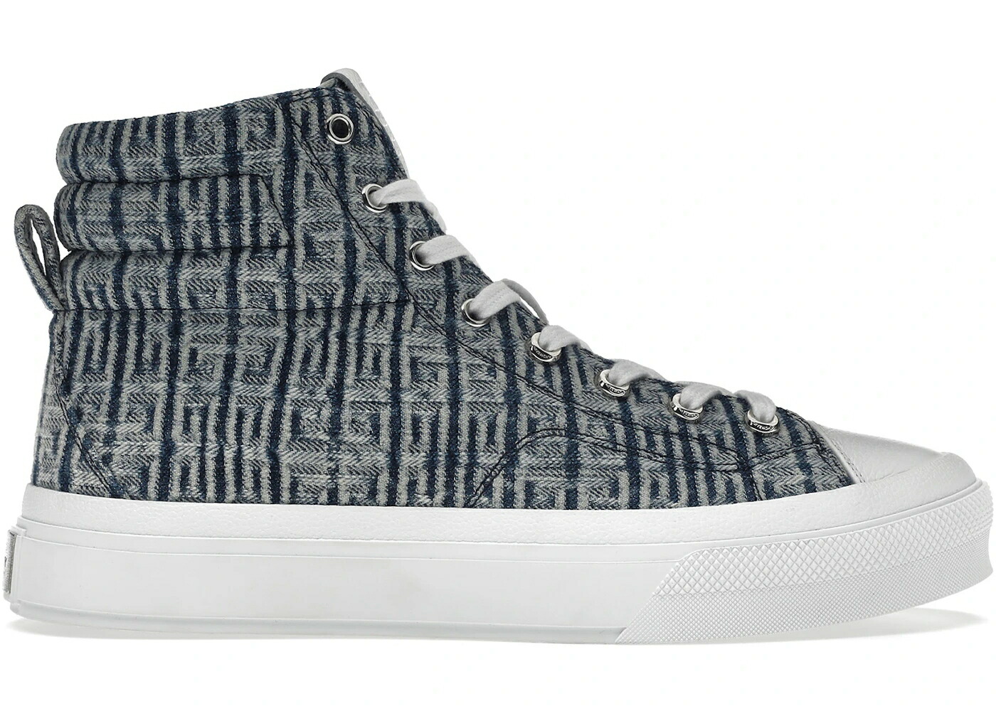 ジバンシィ シティ ハイ デニム 青色 ブルー 白色 ホワイト スニーカー メンズ GIVENCHY CITY HIGH TOP IN 4G DENIM BLUE WHITE / DENIM BLUE WHITE｜スニケス