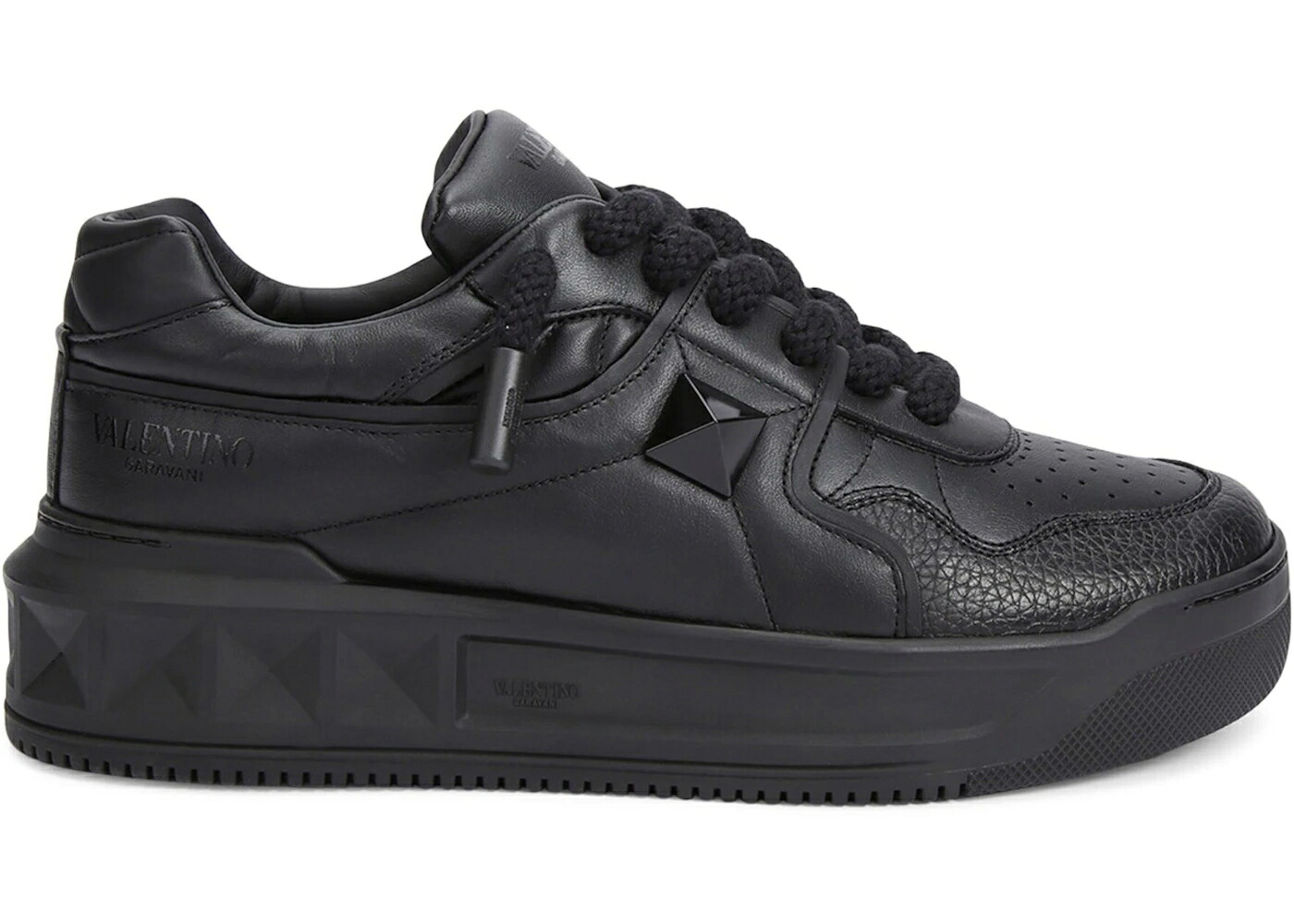 ヴァレンティノ 黒いこと 黒いこと スニーカー メンズ VALENTINO ONE STUD XL BLACK /