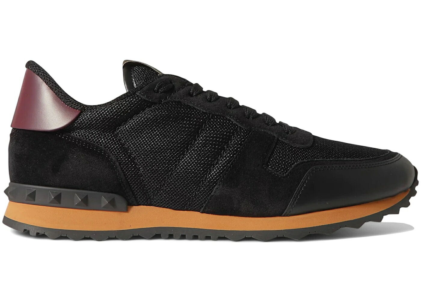 ヴァレンティノ 黒色 ブラック スニーカー メンズ VALENTINO GARAVANI ROCKRUNNER BLACK RUBIN / BLACK RUBIN|スニケス