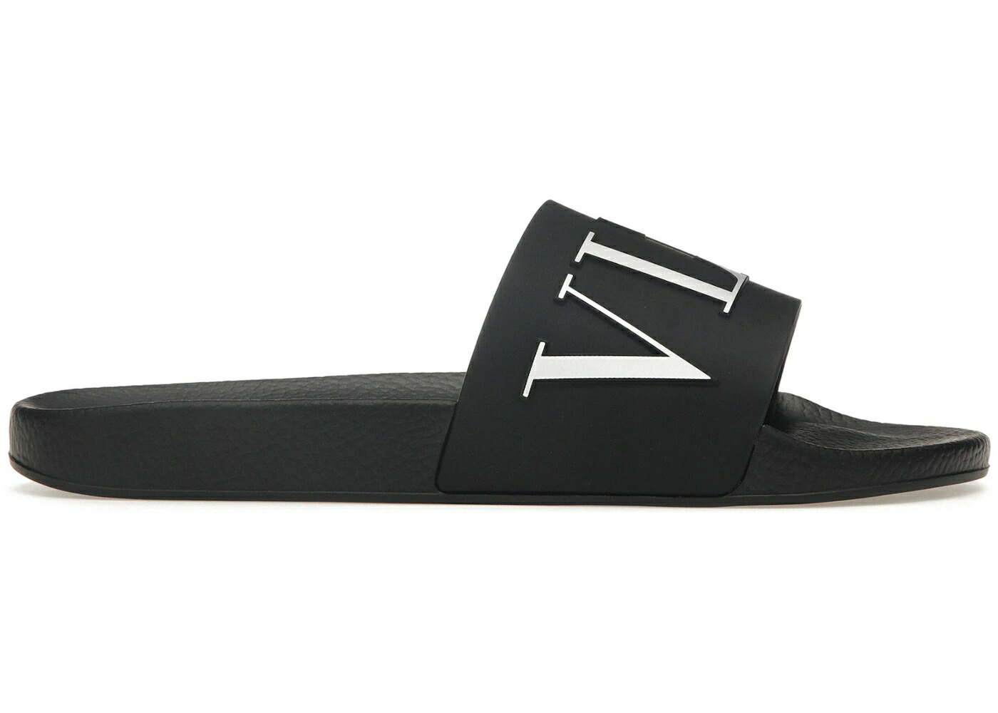 ヴァレンティノ ラバー 黒色 ブラック 白色 ホワイト スニーカー メンズ VALENTINO VLTN RUBBER SLIDER BLACK WHITE / BLACK WHITE