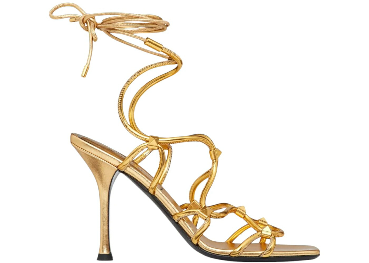 ヴァレンティノ ネット サンダル ゴールド WOMEN'S スニーカー レディース VALENTINO ROCKSTUD NET LACE-UP SANDALS GOLD (WOMEN'S) /