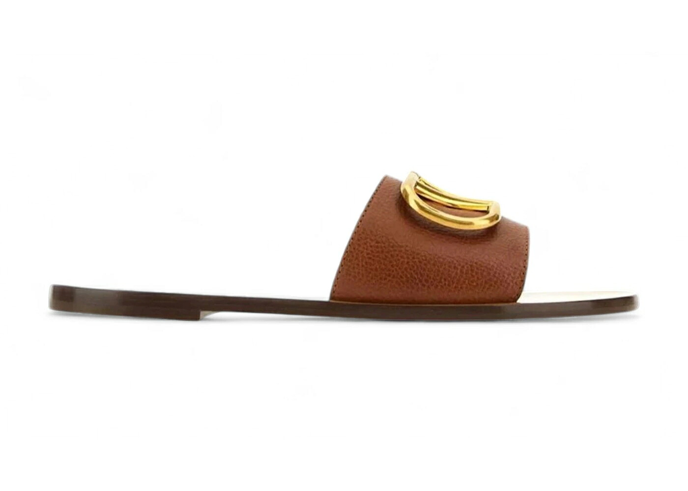 ヴァレンティノ ロゴ サンダル WOMEN'S スニーカー レディース VALENTINO CALFSKIN POINT V LOGO SIGNATURE SLIDE SANDAL TAN (WOMEN'S) /｜スニケス 81,070円