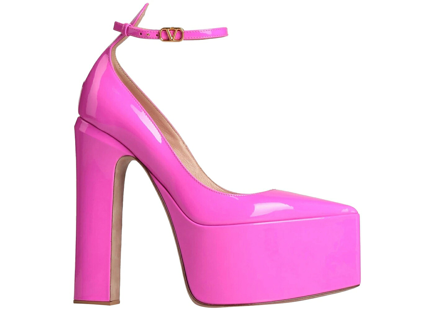 ヴァレンティノ 専売特許 揚水機 サクラ色 WOMEN\u0027S スニーカー レディース VALENTINO VLOGO TAN-GO 135MM PATENT PLATFORM PUMP PINK (WOMEN\u0027S) /