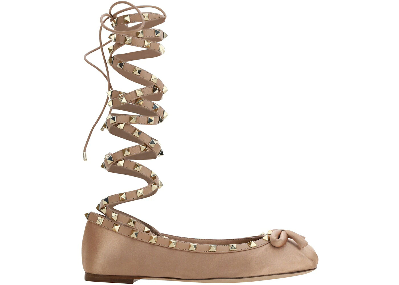 ヴァレンティノ ベージュ WOMEN'S スニーカー レディース VALENTINO GARAVANI ROCKSTUD BALLERINAS BEIGE (WOMEN'S) /|スニケス