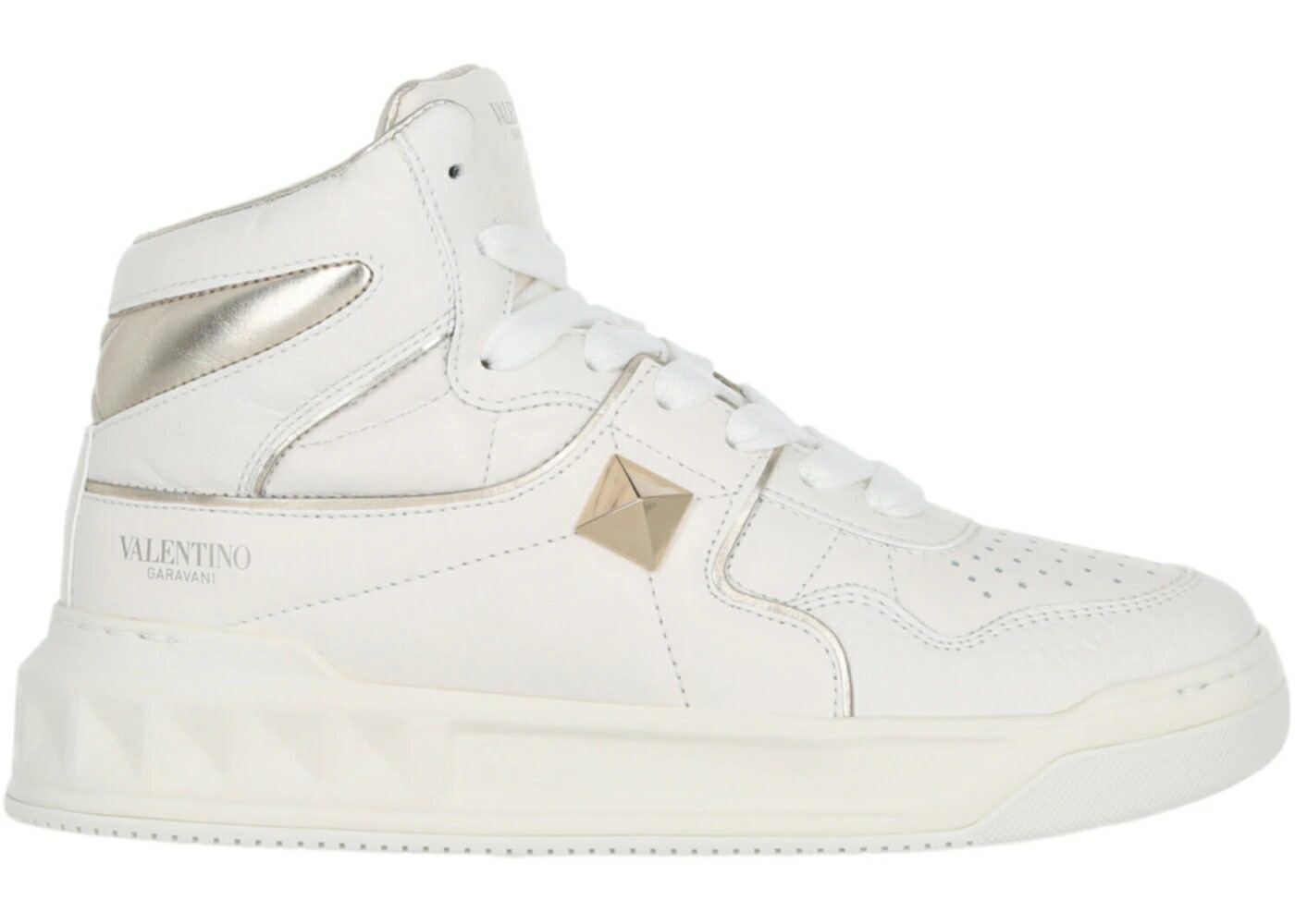 ヴァレンティノ 白色 ホワイト プラチナム WOMEN'S スニーカー レディース VALENTINO ONE STUD HIGH-TOP WHITE PLATINUM (WOMEN'S) / WHITE PLATINUM｜スニケス