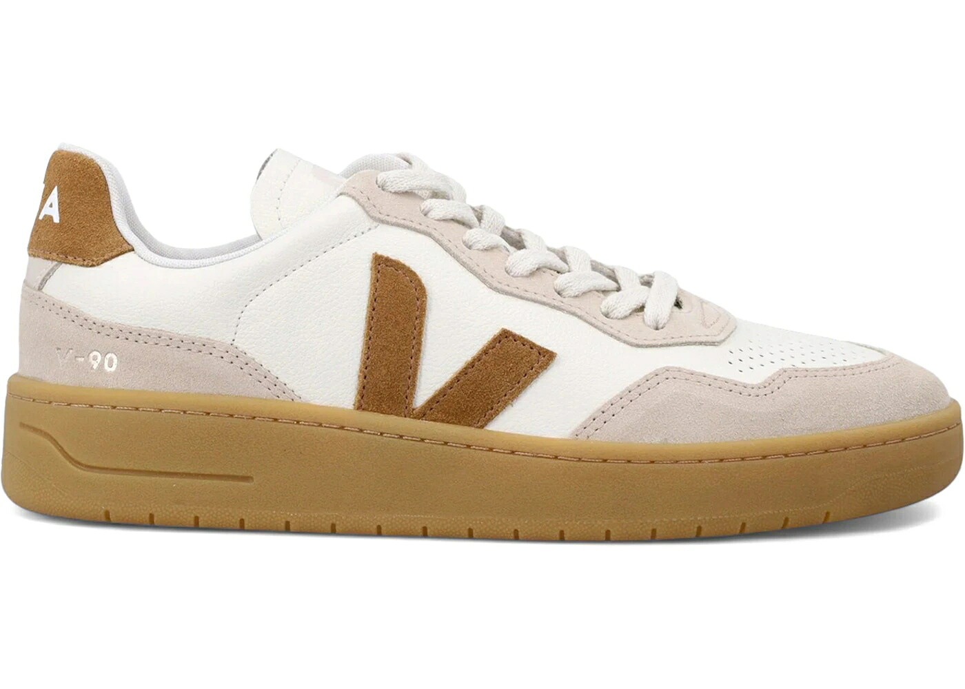 ヴェジャ 白色 ホワイト キャメル ピュア ナチュラル スニーカー メンズ VEJA V-90 WHITE CAMEL / PURE CAMEL ALMOND NATURAL