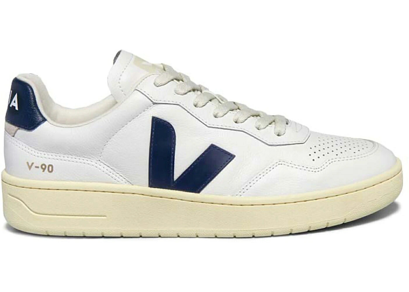 ヴェジャ レザー 白色 ホワイト O.T. スニーカー メンズ VEJA V-90 LEATHER EXTRA WHITE NAUTICO / EXTRA WHITE NAUTICO