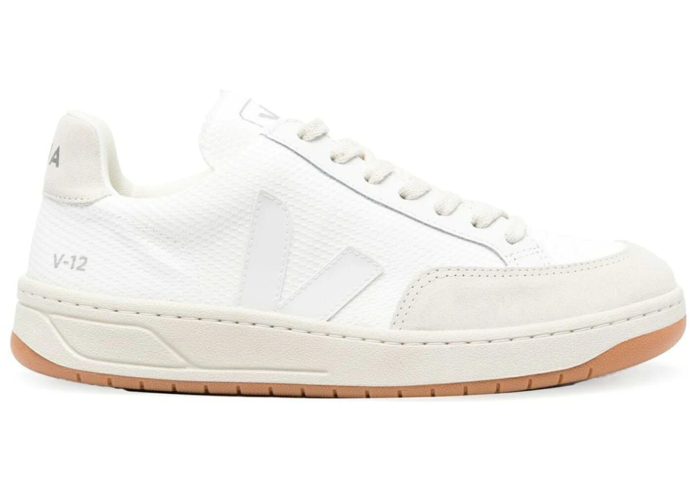 ヴェジャ 白いこと 白いこと 自然的 スニーカー メンズ VEJA V-12 B-MESH WHITE NATURAL / WHITE NATURAL