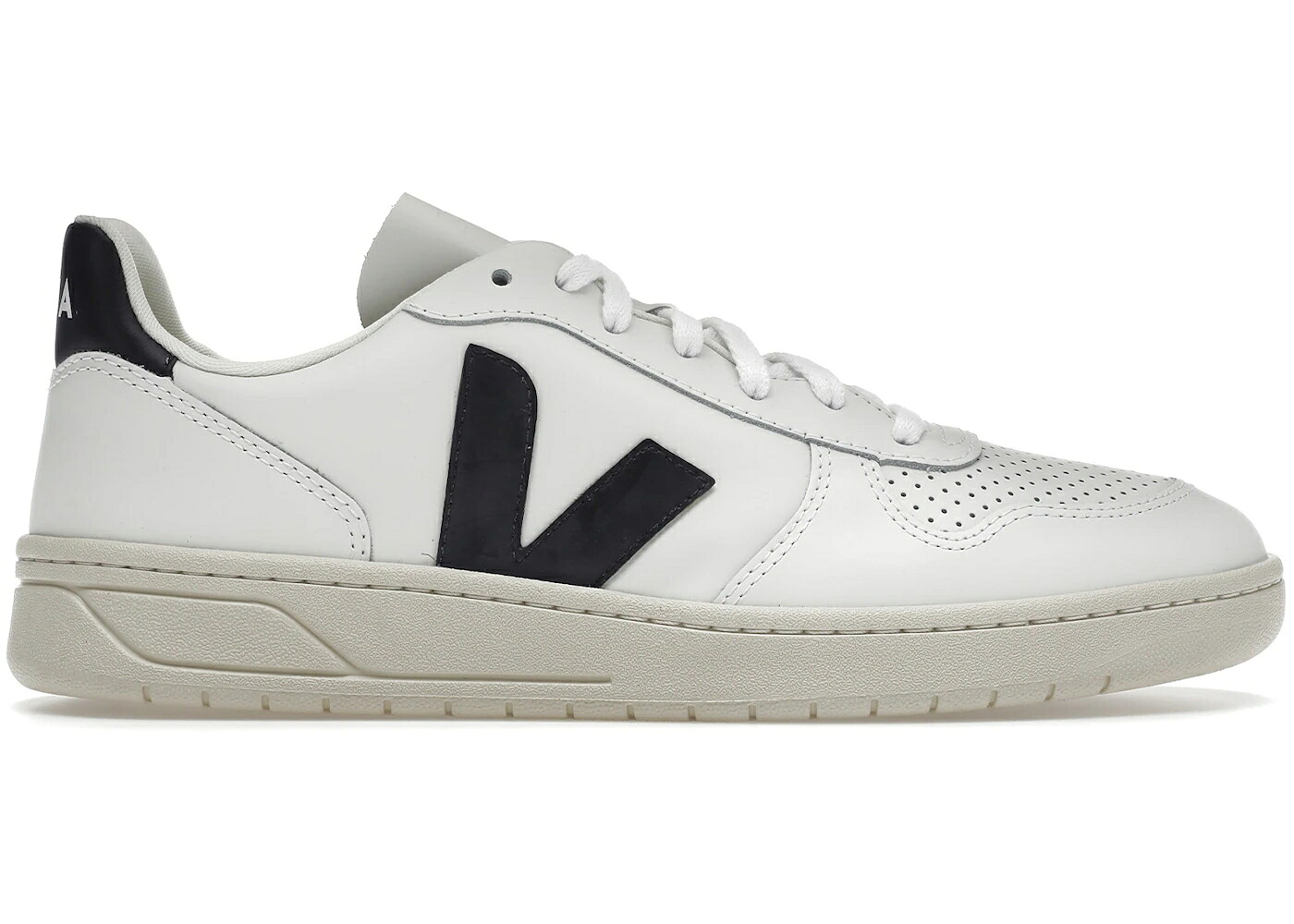 ヴェジャ なめし革 白いこと 白いこと 黒いこと 黒いこと スニーカー メンズ VEJA V-10 LEATHER WHITE BLACK / WHITE BLACK