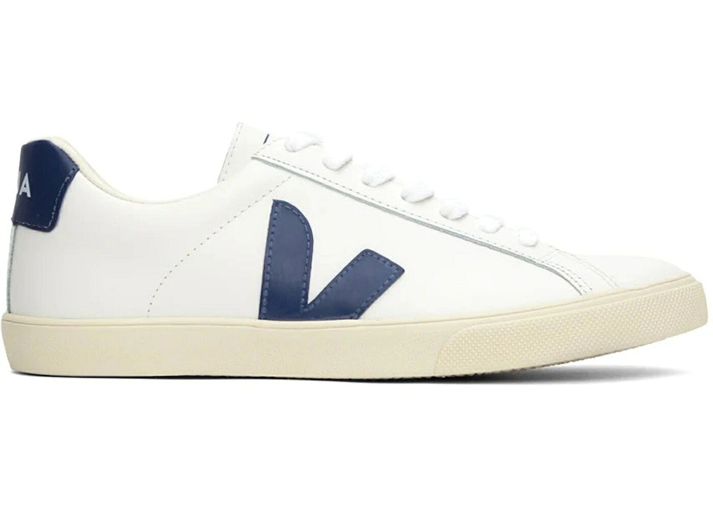 ヴェジャ レザー 白色 ホワイト スニーカー ユニセックス VEJA ESPLAR LEATHER WHITE COBALT / WHITE COBALT メンズ|スニケス