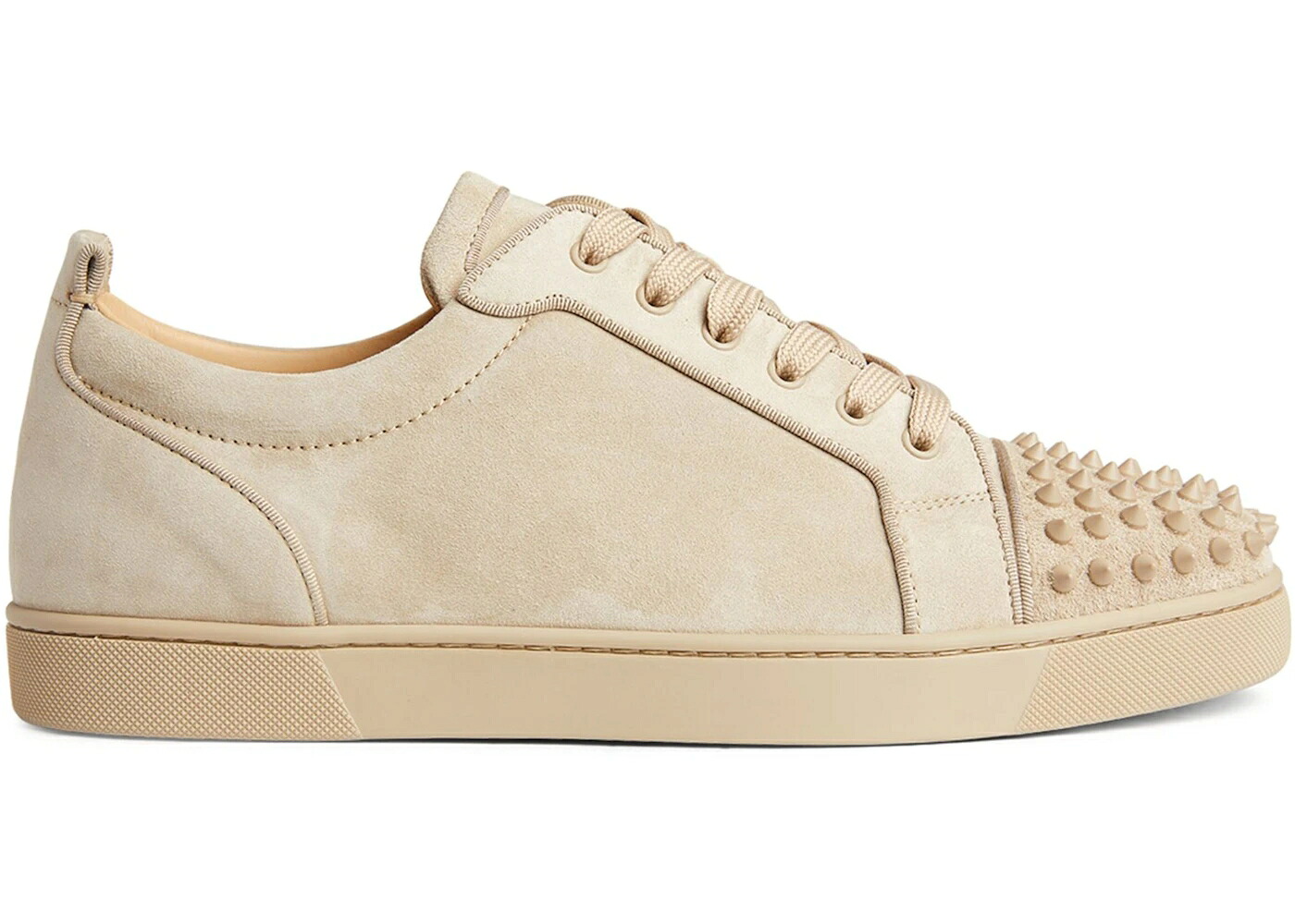 クリスチャンルブタン ベージュ スニーカー メンズ CHRISTIAN LOUBOUTIN CHRISTIAN LOUBOUTIN LOUIS JUNIOR SPIKES ORLATO FLAT VEAU BEIGE /