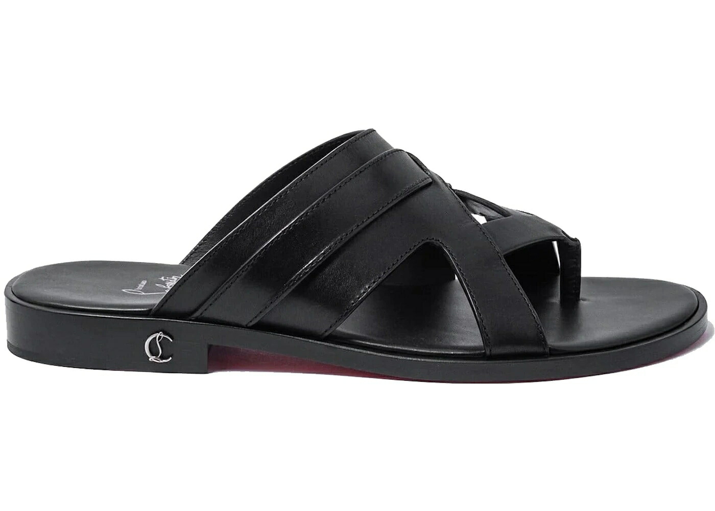 クリスチャンルブタン サンダル 黒色 ブラック スニーカー メンズ CHRISTIAN LOUBOUTIN CHRISTIAN LOUBOUTIN SINOUHE MULE SANDALS BLACK /