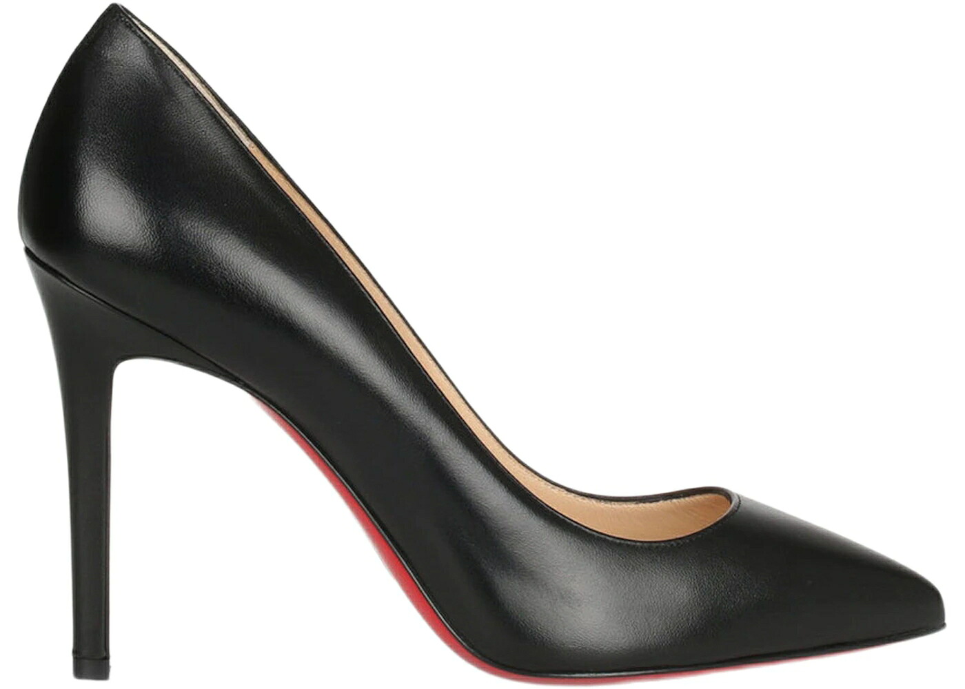 クリスチャンルブタン 揚水機 黒いこと 黒いこと なめし革 赤 赤いこと スニーカー レディース CHRISTIAN LOUBOUTIN CHRISTIAN LOUBOUTIN PIGALLE 100MM PUMP BLACK LEATHER / BLACK RED