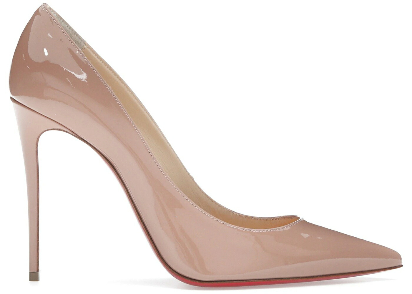 クリスチャンルブタン 揚水機 専売特許 なめし革 赤 赤いこと スニーカー レディース CHRISTIAN LOUBOUTIN CHRISTIAN LOUBOUTIN KATE 100MM PUMP NUDE PATENT LEATHER / NUDE RED