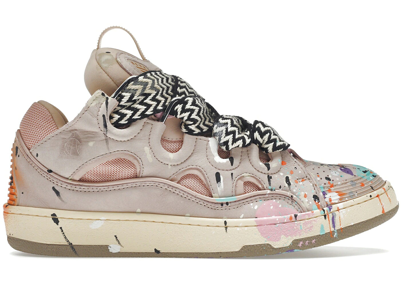 ランバン レザー ピンク DEPT. スニーカー メンズ LANVIN LEATHER CURB GALLERY PALE PINK MULTI / PALE PINK MULTI|スニケス
