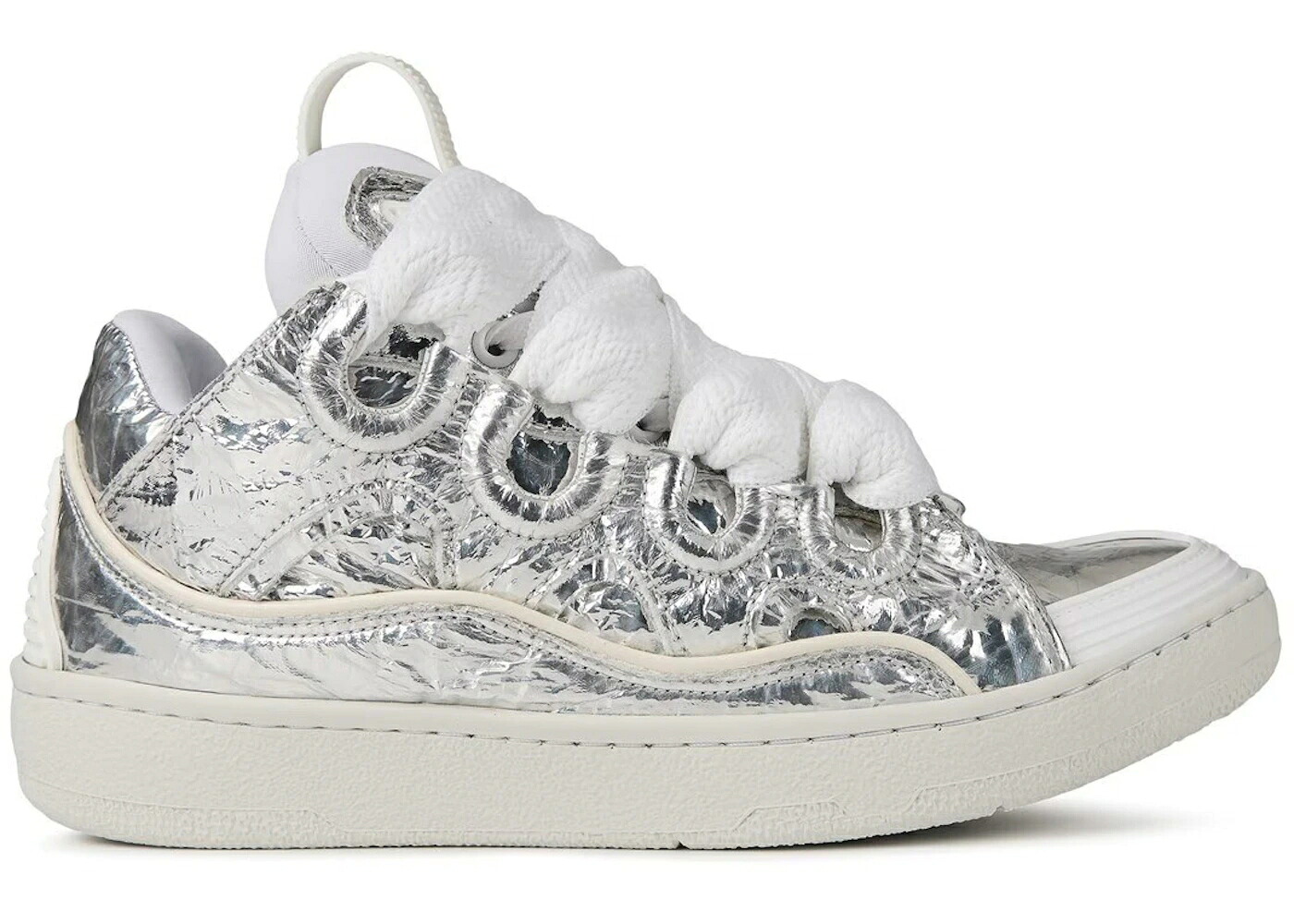ランバン しろがね色 しろがね色 スニーカー レディース LANVIN CURB SILVER (WOMENS) /