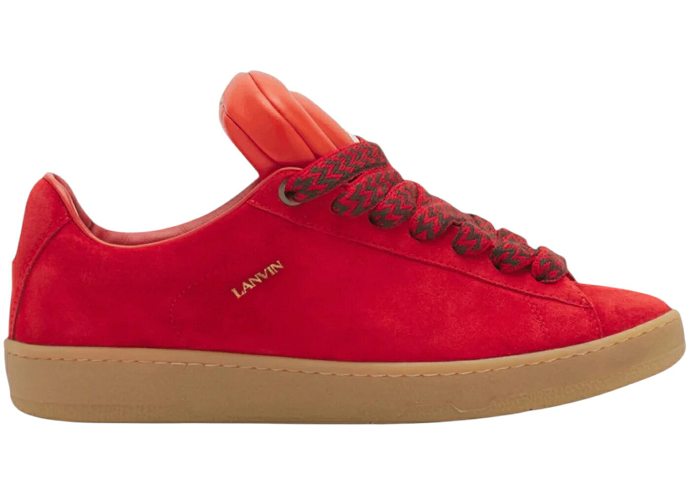 ランバン 赤 赤いこと スニーカー メンズ LANVIN X FUTURE HYPER CURB SNEAKERS RED /
