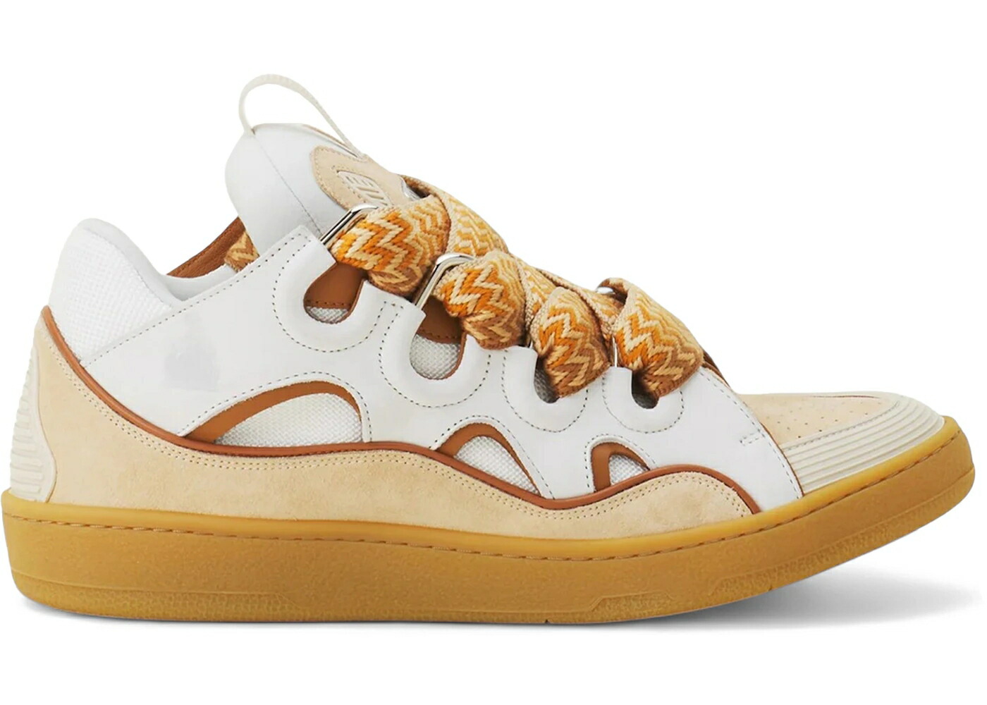 ランバン なめし革 白いこと 白いこと お前さん スニーカー メンズ LANVIN LEATHER CURB OPTIC WHITE HONEY / OPTIC WHITE HONEY