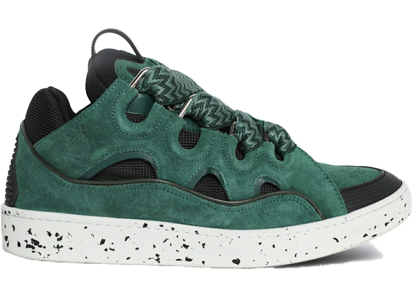 ランバン 緑 グリーン 黒色 ブラック スニーカー メンズ LANVIN CURB GREEN BLACK / GREEN BLACK