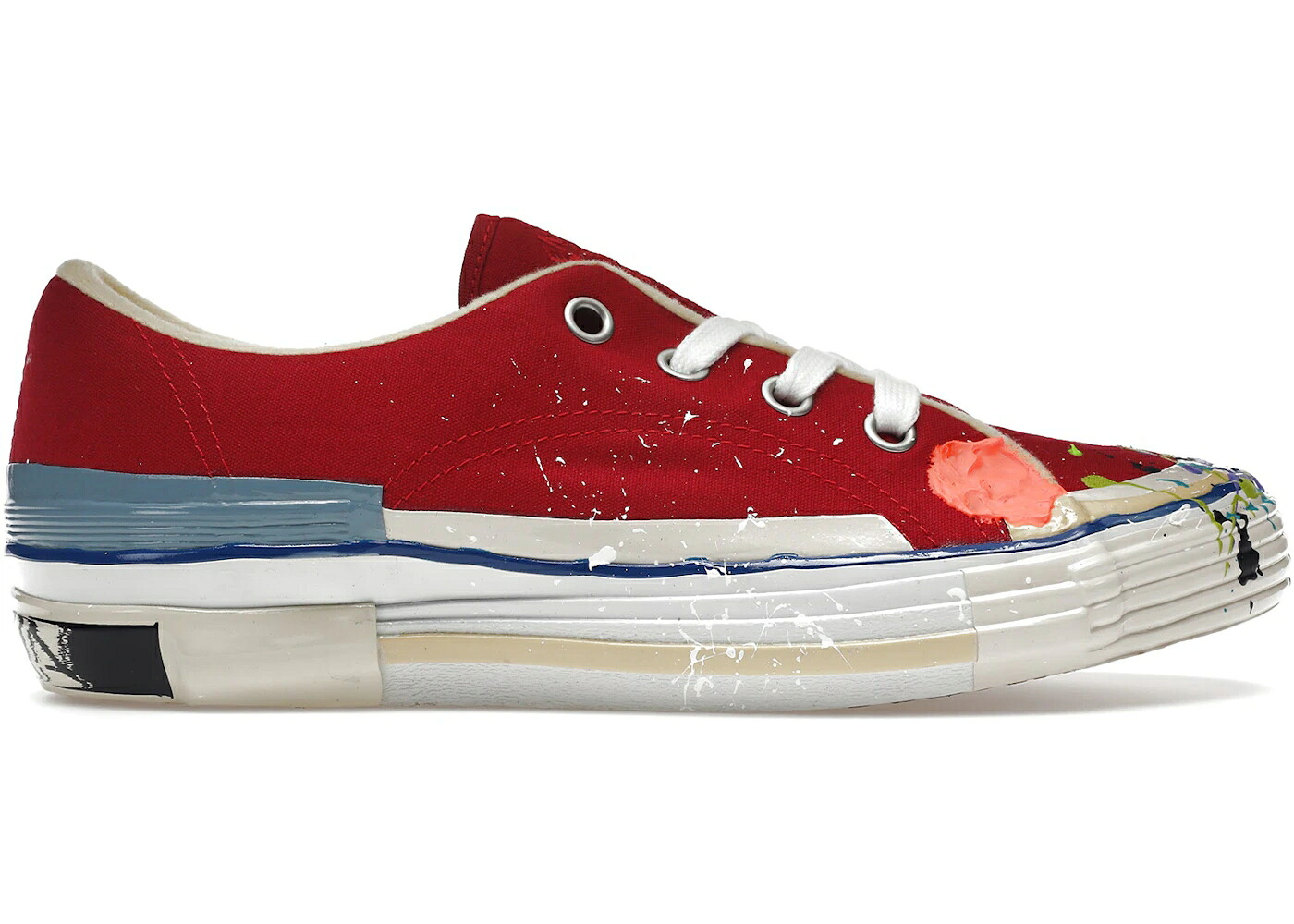 ランバン 赤 レッド 白色 ホワイト DEPT. スニーカー メンズ LANVIN JOINT CANVAS GALLERT RED / RED WHITE MULTI|スニケス