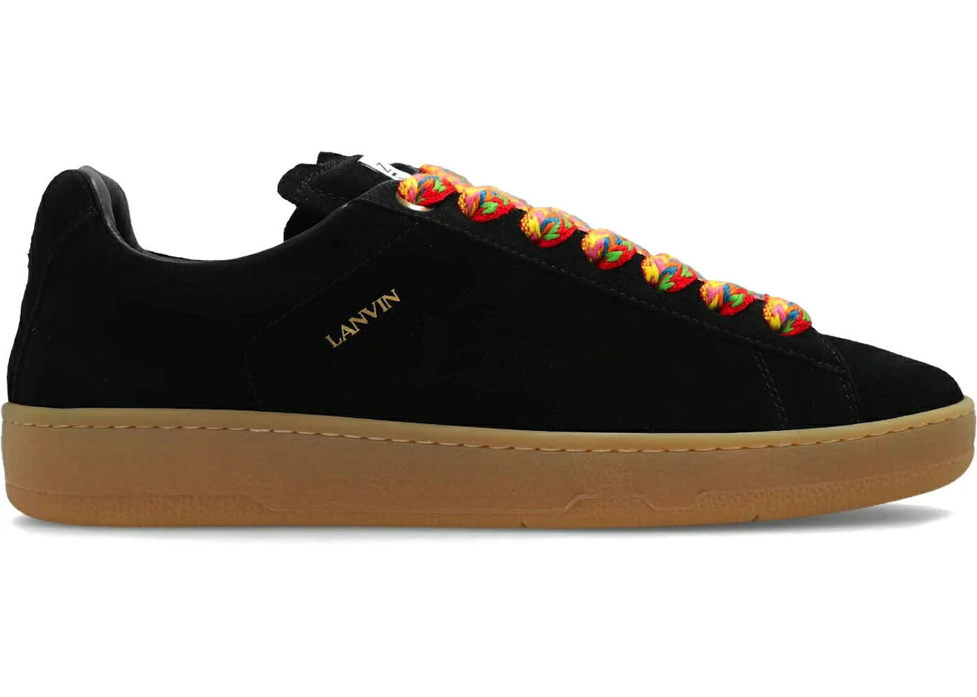 ランバン ともし火 黒いこと 黒いこと スニーカー メンズ LANVIN CURB LITE LOW BLACK /