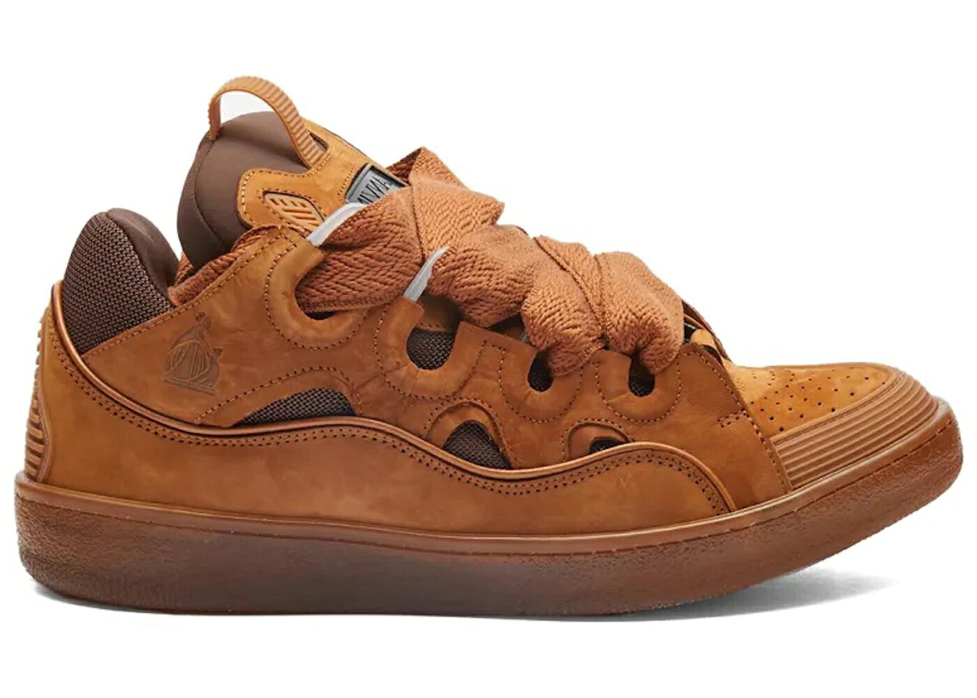 ランバン レザー 茶色 ブラウン スニーカー メンズ LANVIN LEATHER CURB TAN / BROWN|スニケス