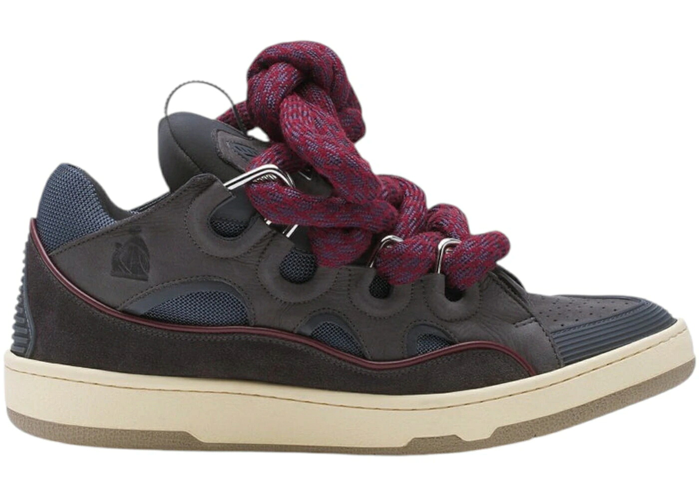 ランバン レザー シャーク 灰色 グレー スニーカー メンズ LANVIN LEATHER CURB SHARK GREY / SHARK GREY|スニケス