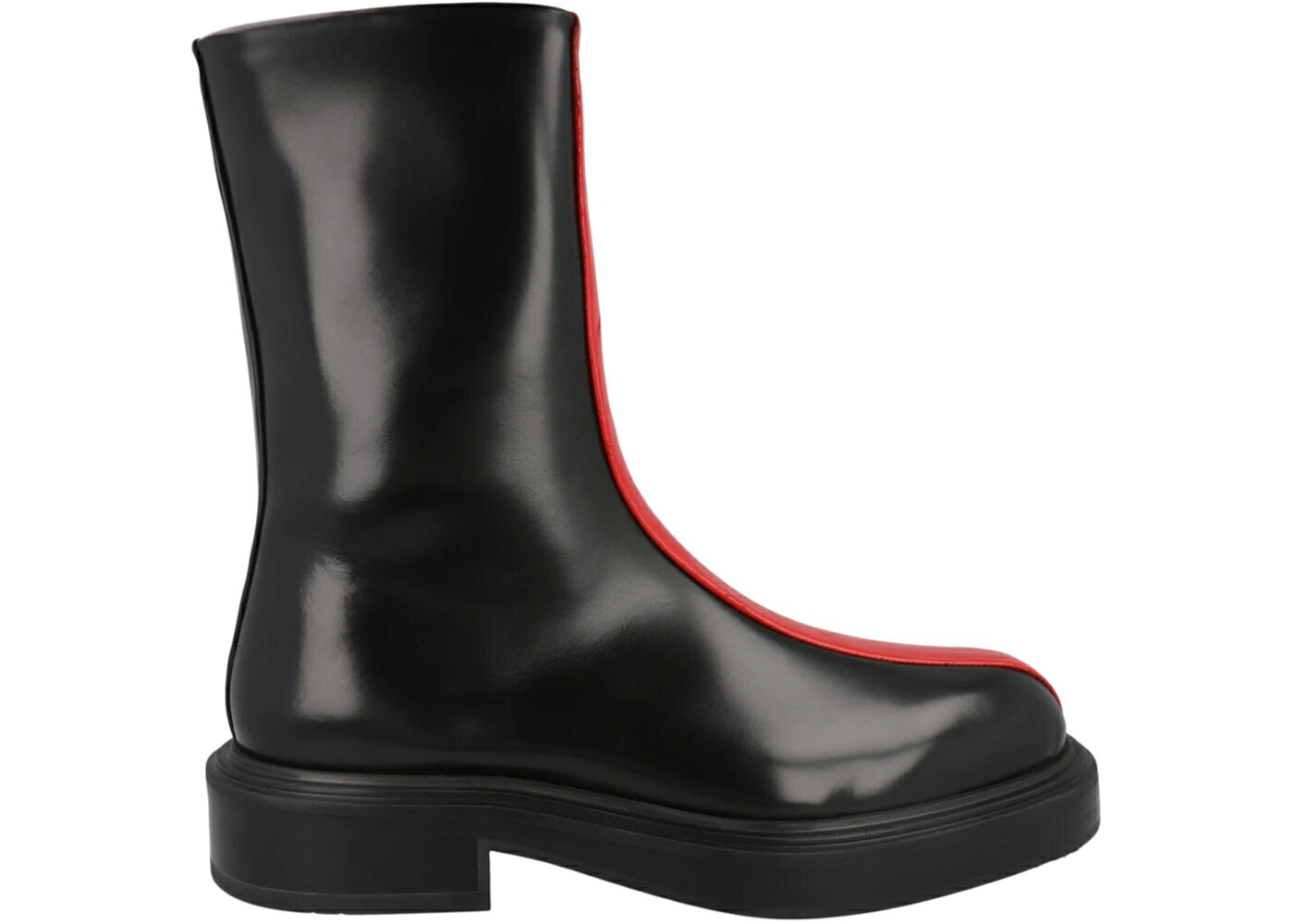 ブーツ 黒色 ブラック スニーカー メンズ FERRAGAMO FLORENTIA CONTRASTING INSERT ANKLE BOOTS BLACK /｜スニケス