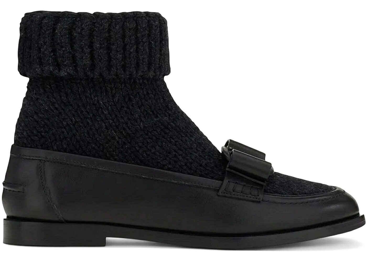 ブーツ 黒いこと 黒いこと WOMEN\u0027S スニーカー レディース FERRAGAMO VIVA BOW SOCK BOOTS BLACK (WOMEN\u0027S) /