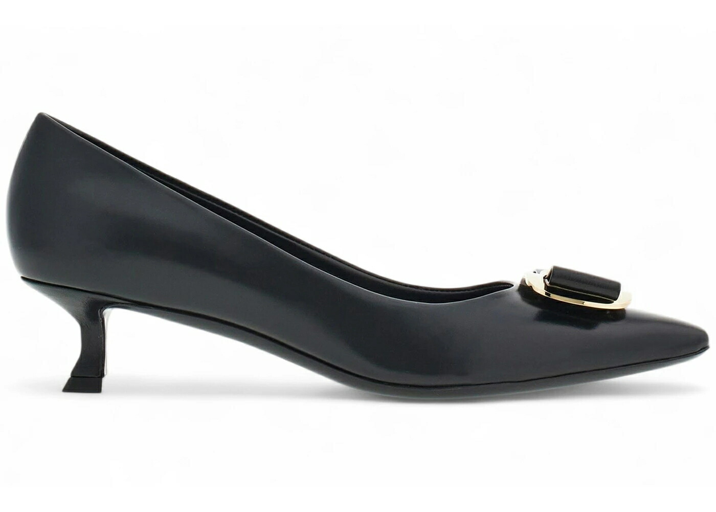 ヒール 黒色 ブラック WOMEN'S スニーカー レディース FERRAGAMO NEW VARA PLATE LOW HEEL PUMPS BLACK (WOMEN'S) /|スニケス