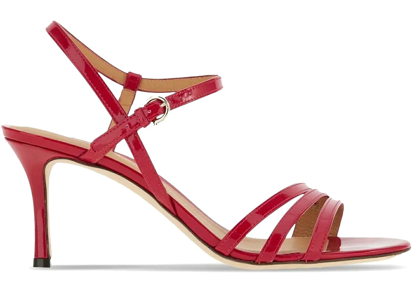 サンダル 赤 レッド WOMEN'S スニーカー レディース FERRAGAMO HIGH-SHINE FINISH 70MM SANDALS RED (WOMEN'S) /