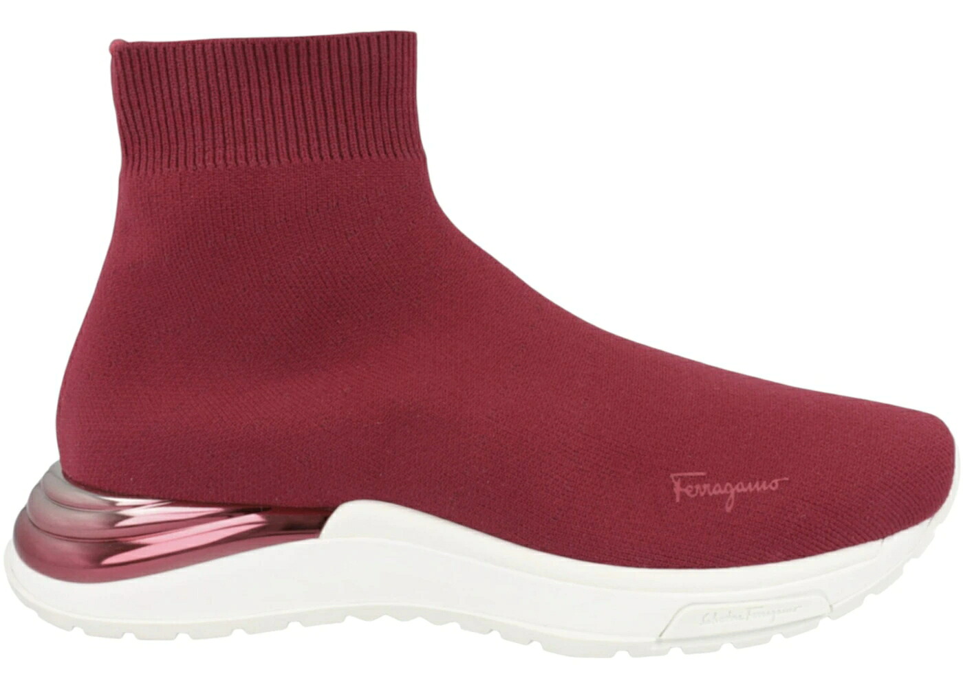 赤 赤いこと WOMEN\u0027S スニーカー レディース FERRAGAMO NINETTE HIGH-TOP SOCK SNEAKERS RED (WOMEN\u0027S) /