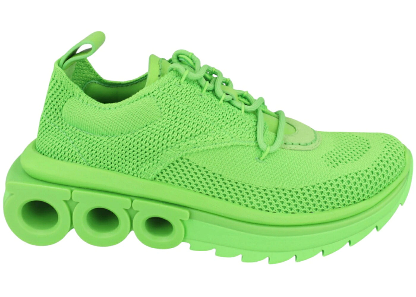 編み物 緑 緑であること WOMEN\u0027S スニーカー レディース FERRAGAMO NIMA KNIT SNEAKERS GREEN (WOMEN\u0027S) /