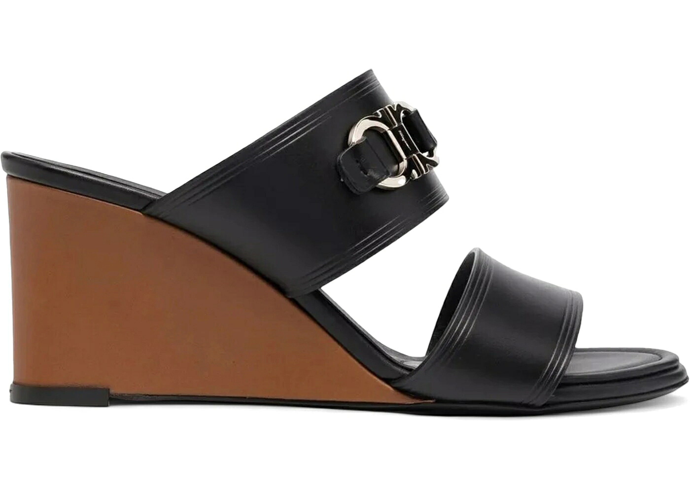 サンダル 黒いこと 黒いこと WOMEN\u0027S スニーカー レディース FERRAGAMO HORSEBIT-DETAIL OPEN TOE SANDALS BLACK (WOMEN\u0027S) /