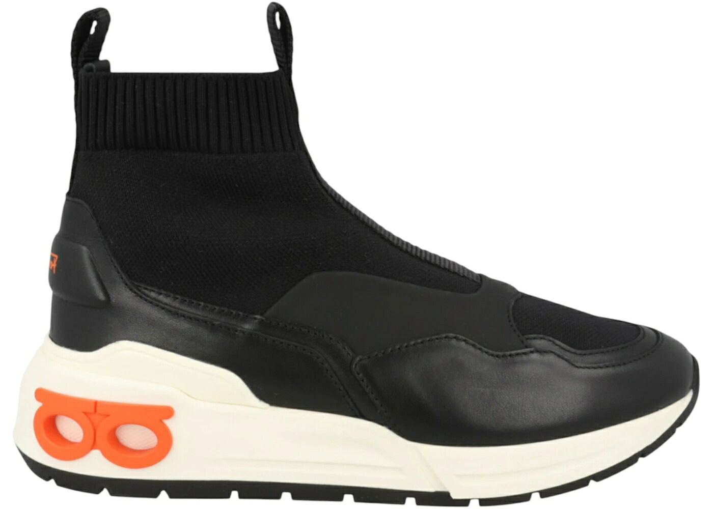 黒いこと 黒いこと WOMEN\u0027S スニーカー レディース FERRAGAMO COSMA SOCK HIGH-TOP SNEAKERS BLACK (WOMEN\u0027S) /